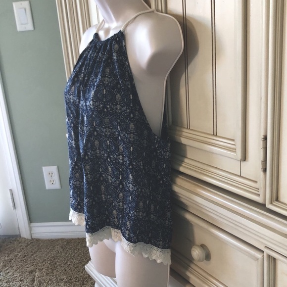 Cute Flowy Top BOHO Like New Sz L - Picture 4 of 5